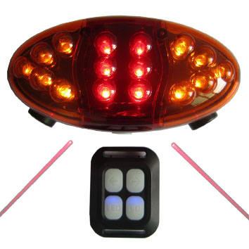 Wireless remote control bicycle tail lamp