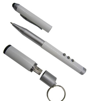 Wireless presenter with laser pointer and Stylus